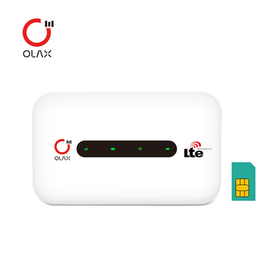 روترهای وای فای قابل حمل OLAX MT20 مینی مودم همراه وای فای با سرعت 150 مگابیت در ثانیه با سیم کارت